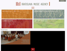 Tablet Screenshot of choral-music.sk